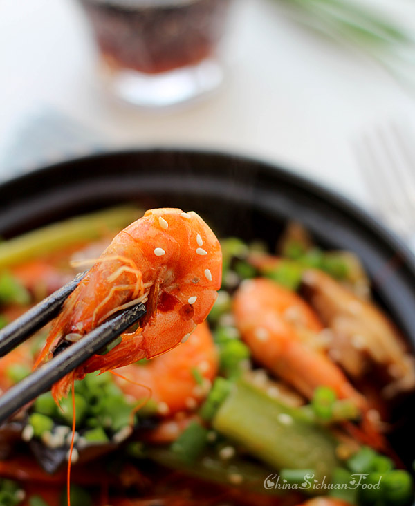 Chinese Dry Pot Shrimp China Sichuan Food