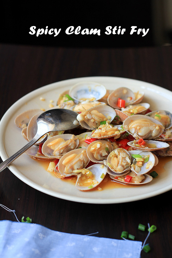 clam stir fry
