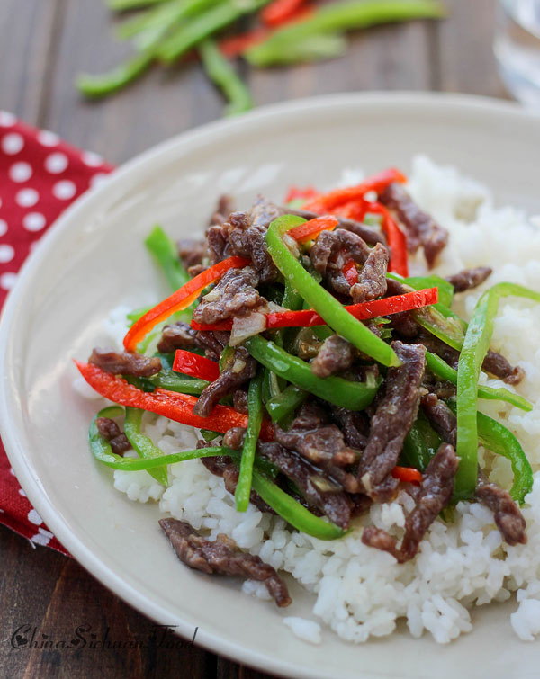 Stir-fried beef with green peppers|ChinaSichuanFood