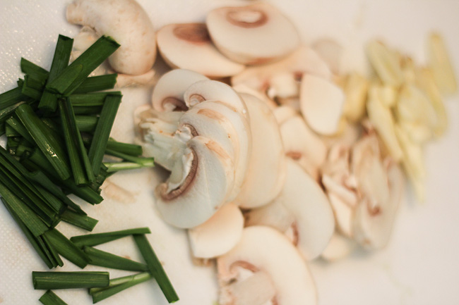 Mushroom and cabbage stir fry