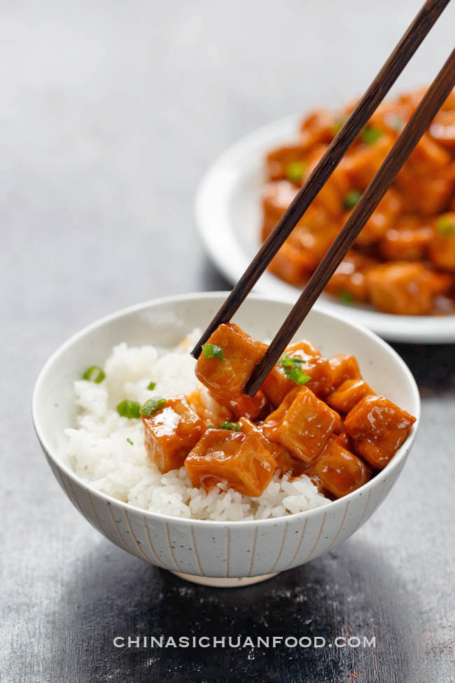 sweet and sour tofu| chinasichuanfood.com