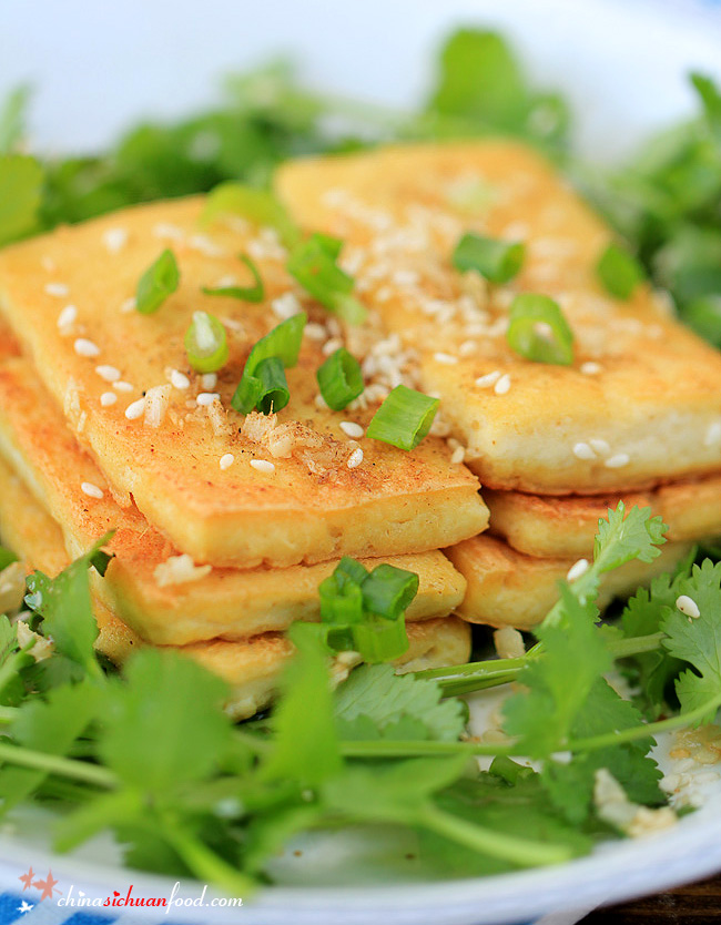 Pan-fried Tofu With Sesame 