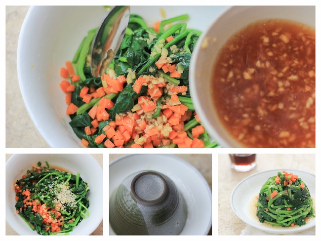 Sesame Ginger Dressing Spinach|ChinaSichuanFood