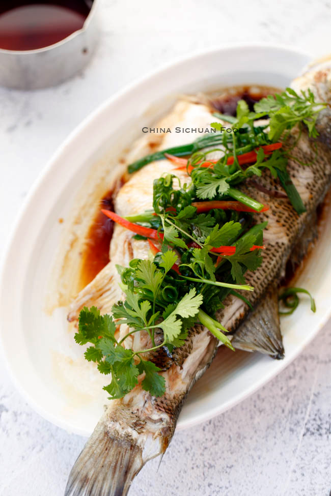 Chinese Steamed Whole Fish China Sichuan Food