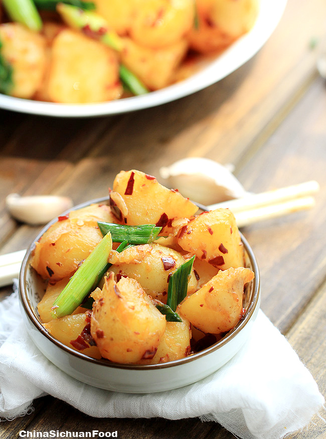 red braised small potatoes