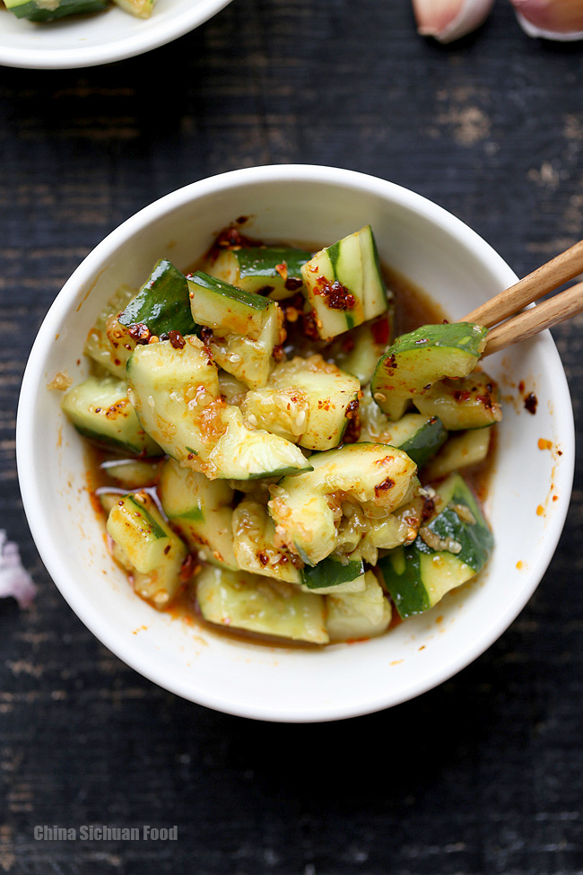 Chinese Cucumber Salad–Smashed Version | China Sichuan Food