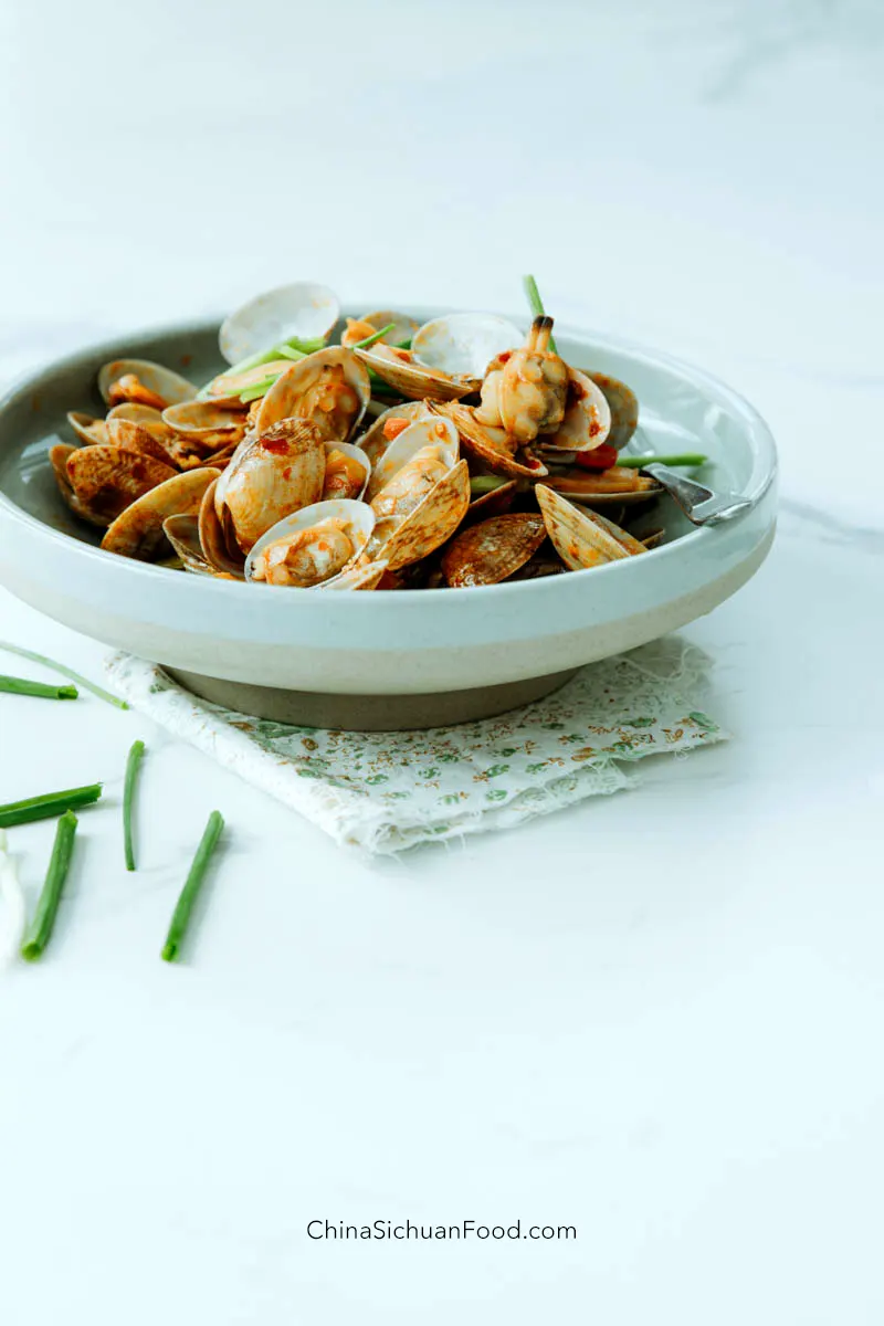 clam stir fry|chinasichuanfood.com