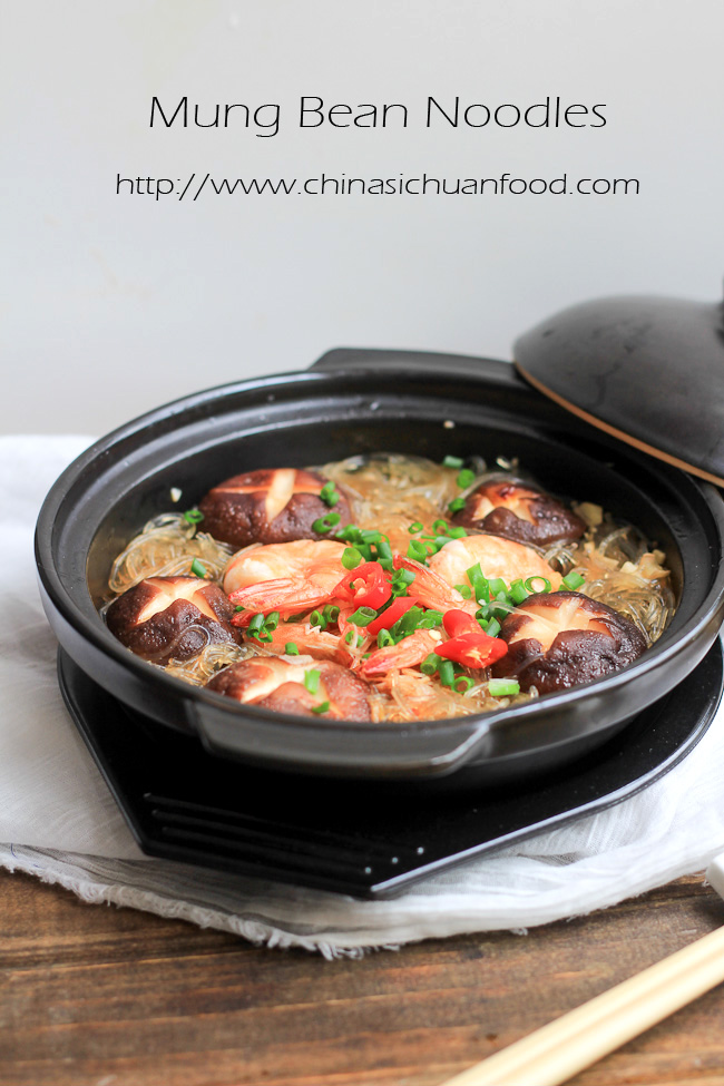 mung bean noodles clay pot