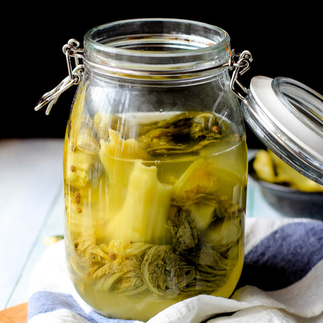 pickled mustard green recipe