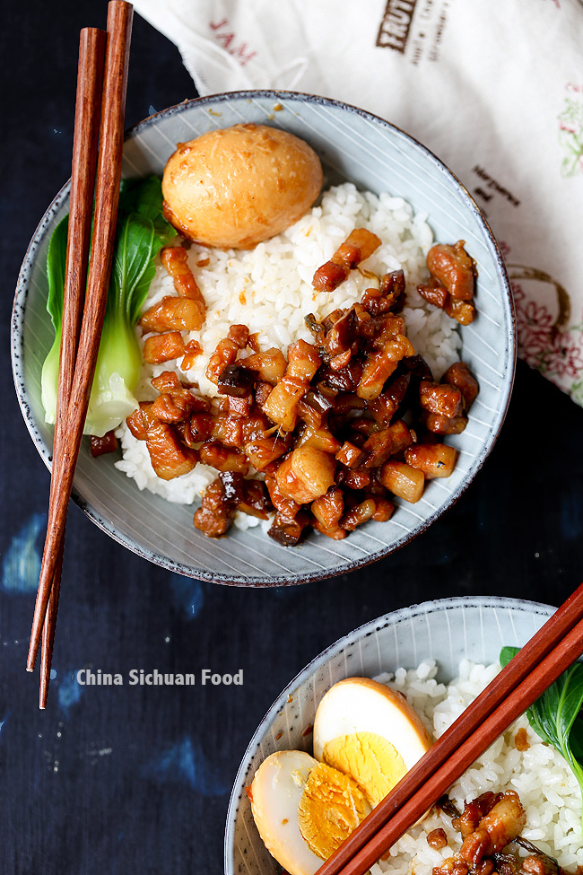 lu rou fan-Taiwanese braised pork over rice