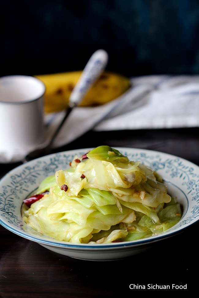 Chinese style cabbage stir fry