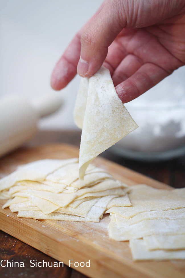 homemade wonton wrappers