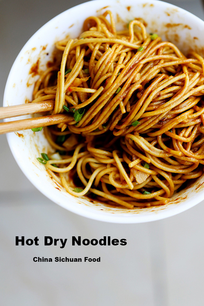 wuhan noodles, hot sesame noodles 