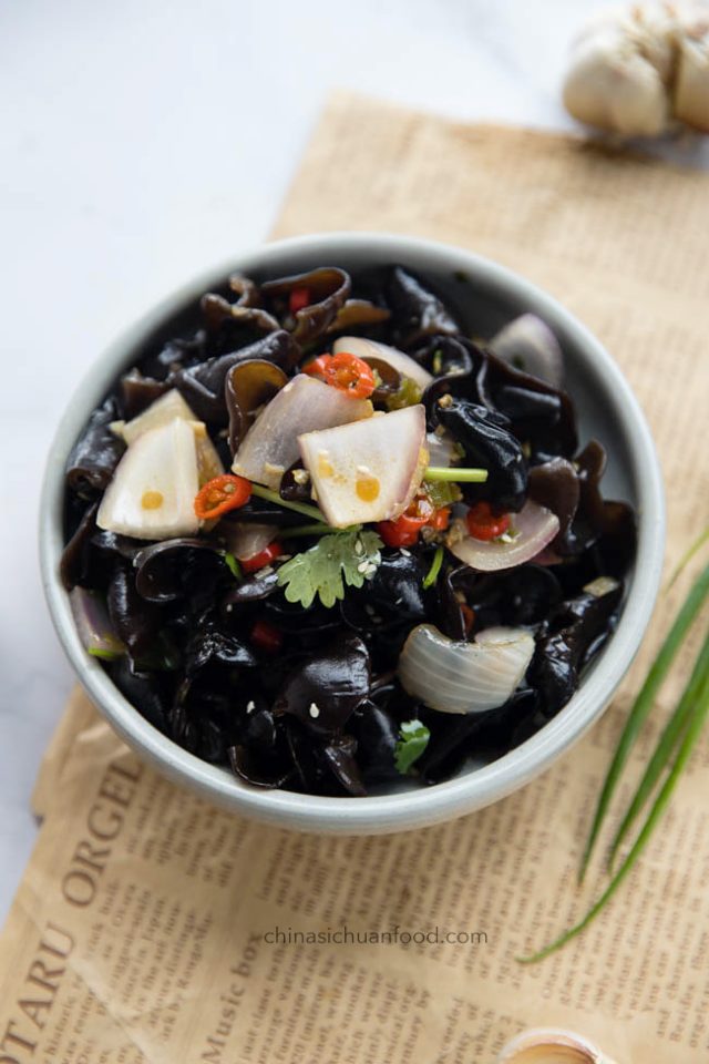 Wood Ear Mushroom Salad China Sichuan Food