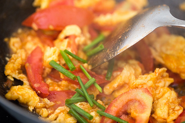 Chinese tomato and egg stir fry