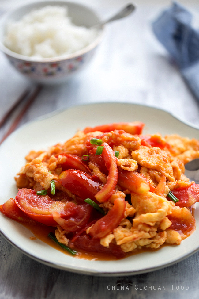 Chinese tomato and egg stir fry