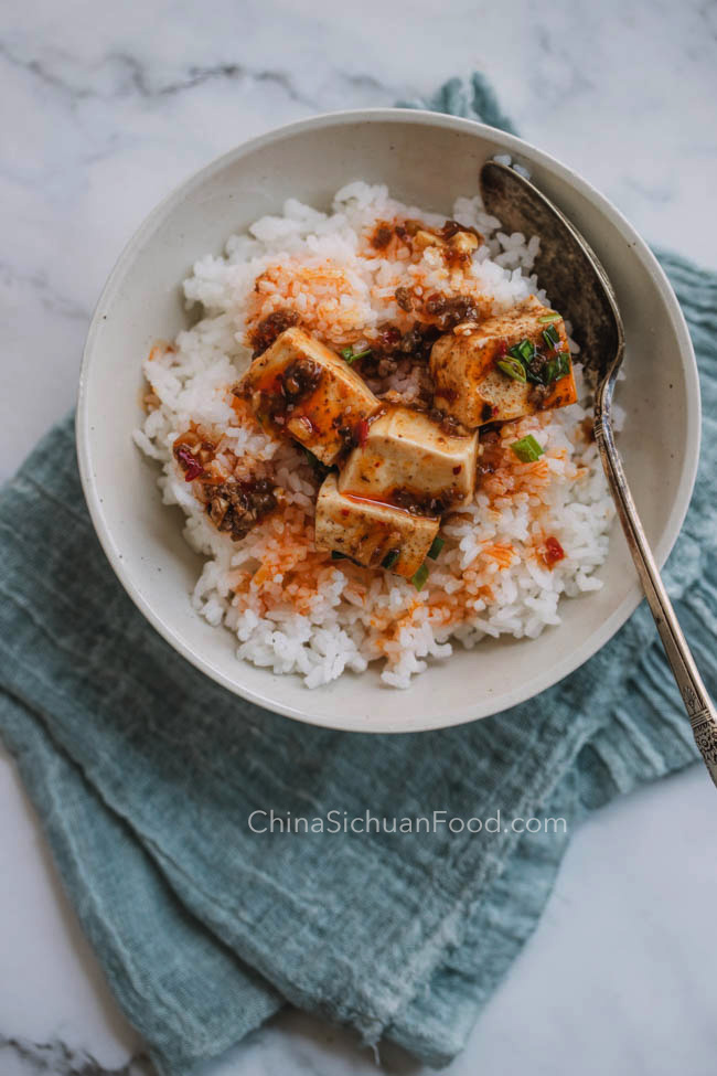 authentique tofu Mapo|chinasichuanfood.com