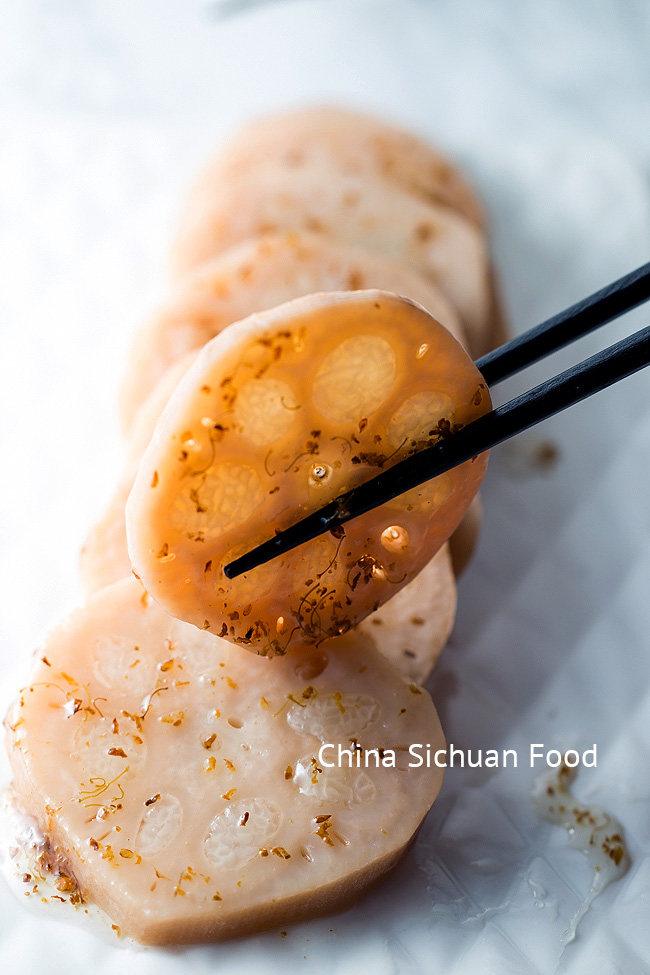 sweet lotus root stuffed with sticky rice|China Sichuan food