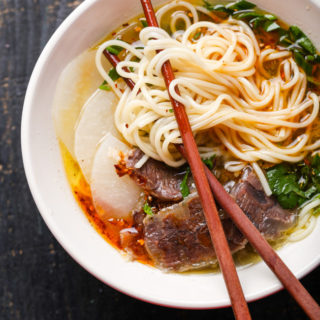 Lanzhou beef noodle soup