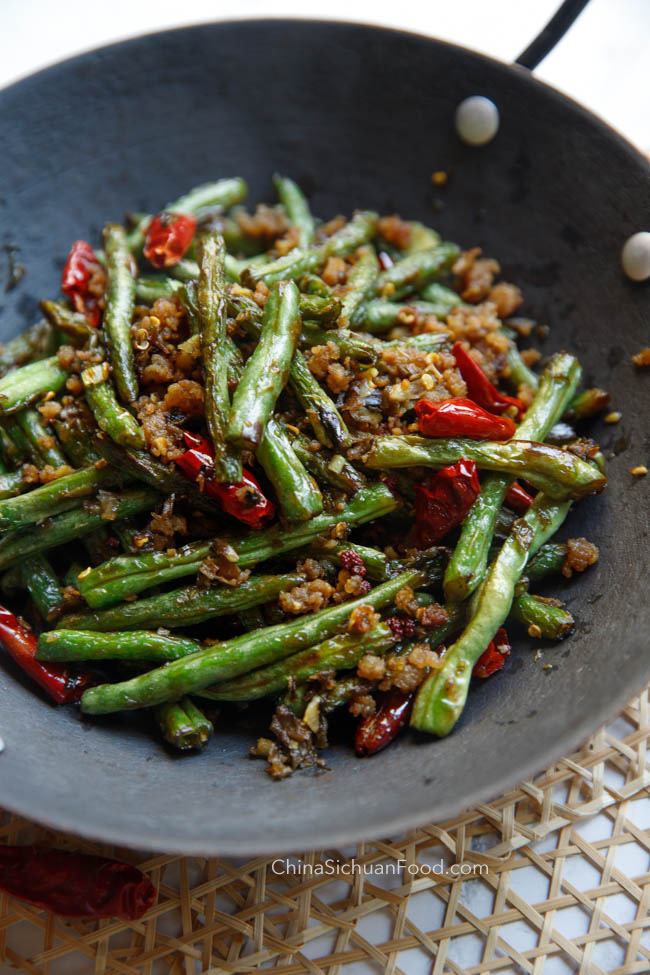 Sichuan dry fired green beans|chinasichuanfood.com