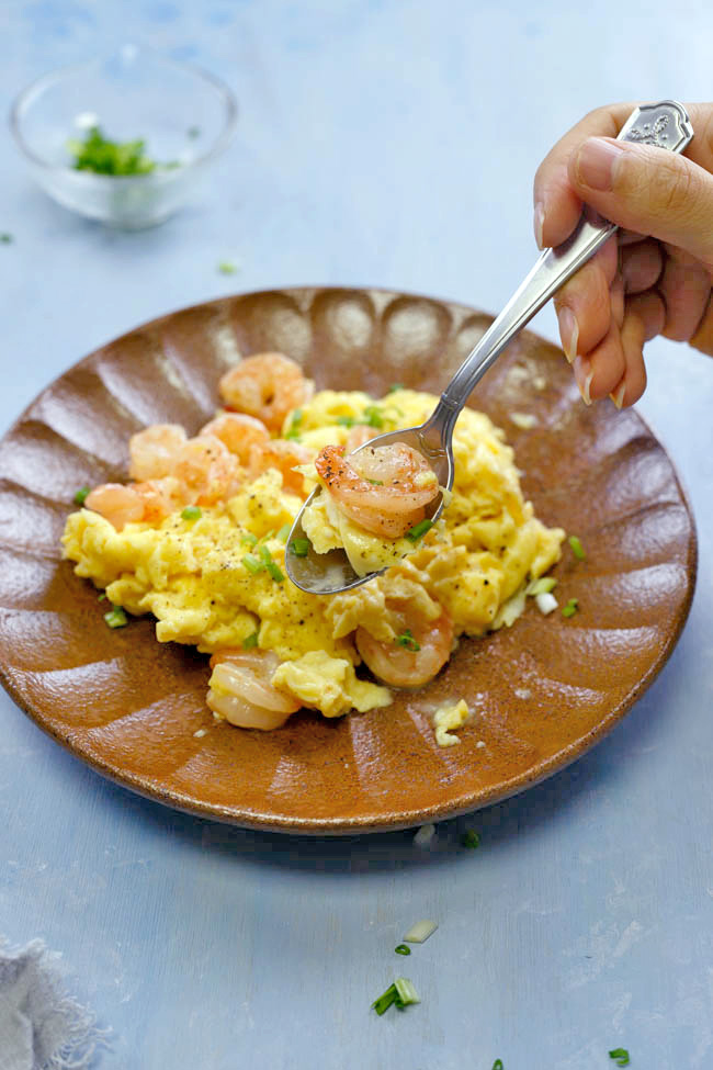 scrambled egg with shrimp| chinasichuanfood.com