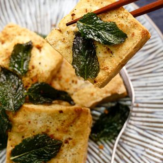 pan-fried crispy tofu