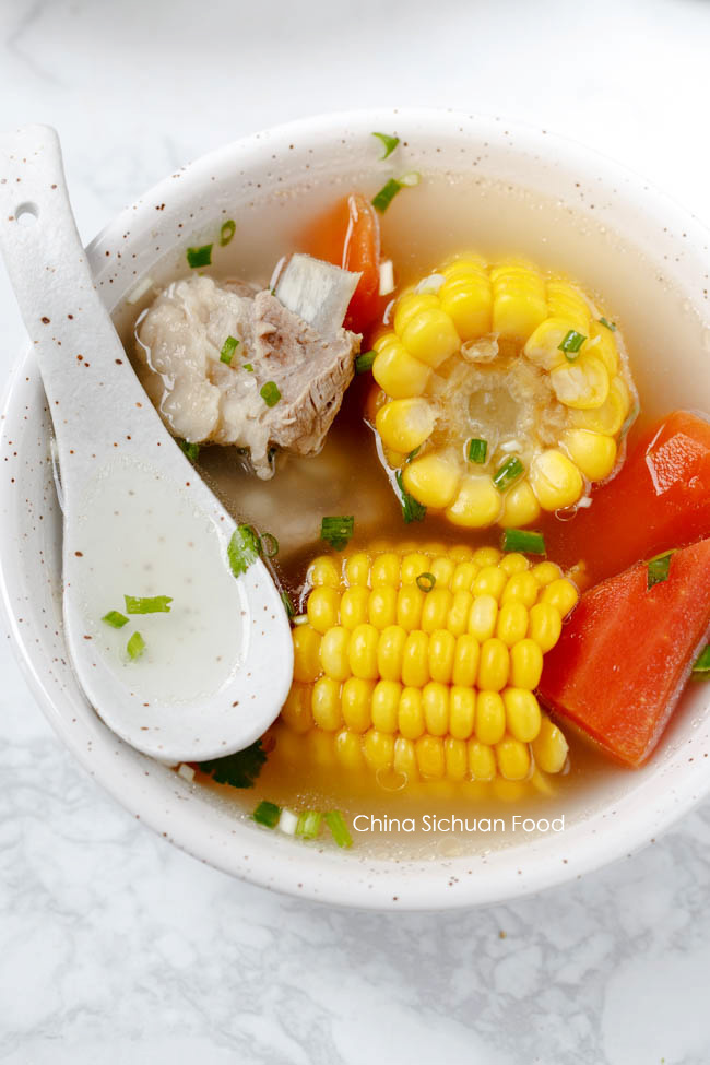 rib and corn soup| chinasichuanfood.com
