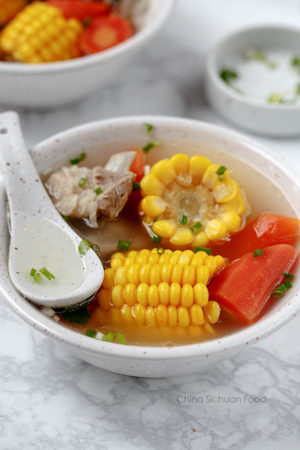 Pork and Corn Soup - China Sichuan Food