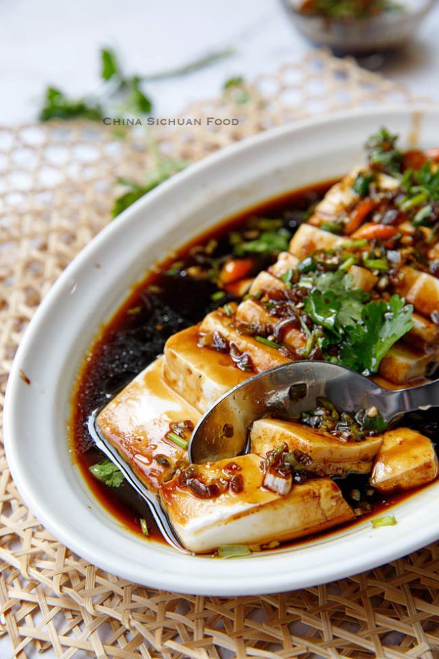 Steamed Tofu China Sichuan Food