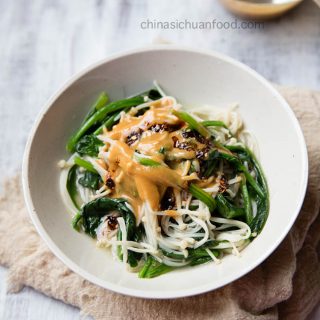 sesame spinach salad|chinasichuanfood.com
