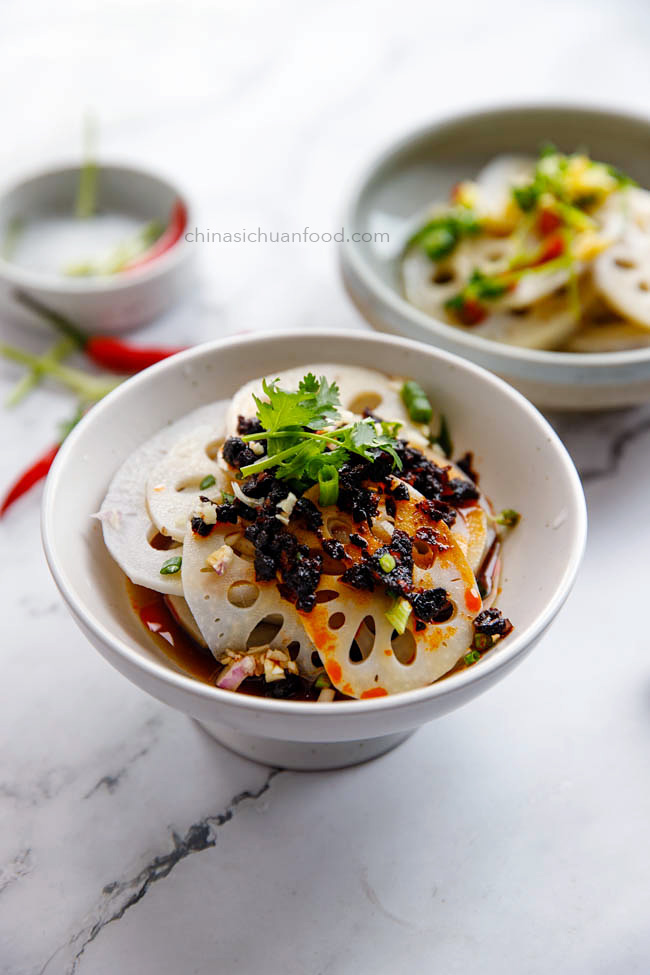 Lotus root salad|chinasichuanfood.com