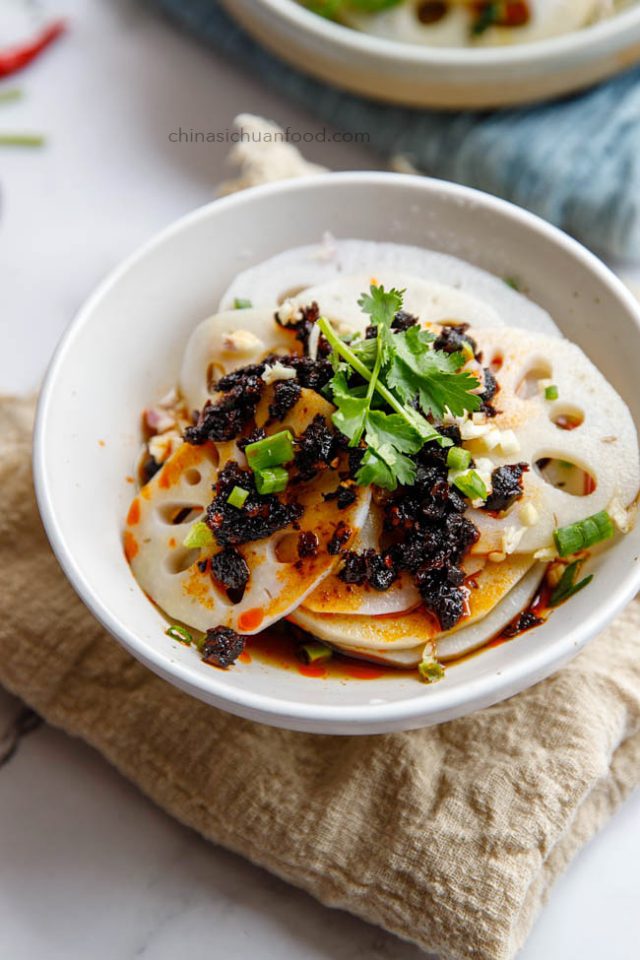 Lotus Root salad China Sichuan Food
