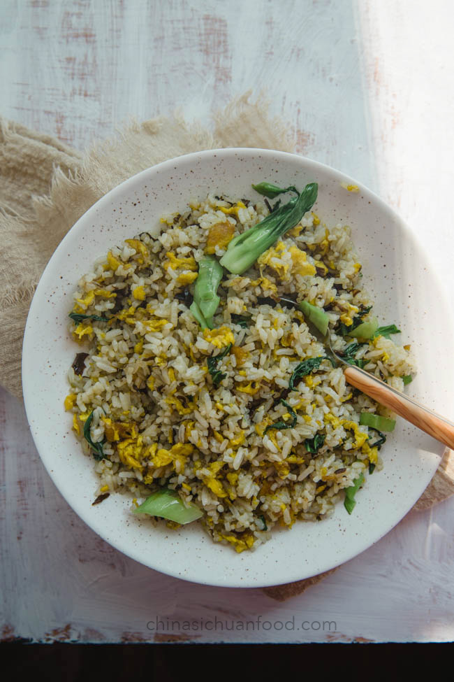 Olive vegetable fired rice|chinasichuanfood.com