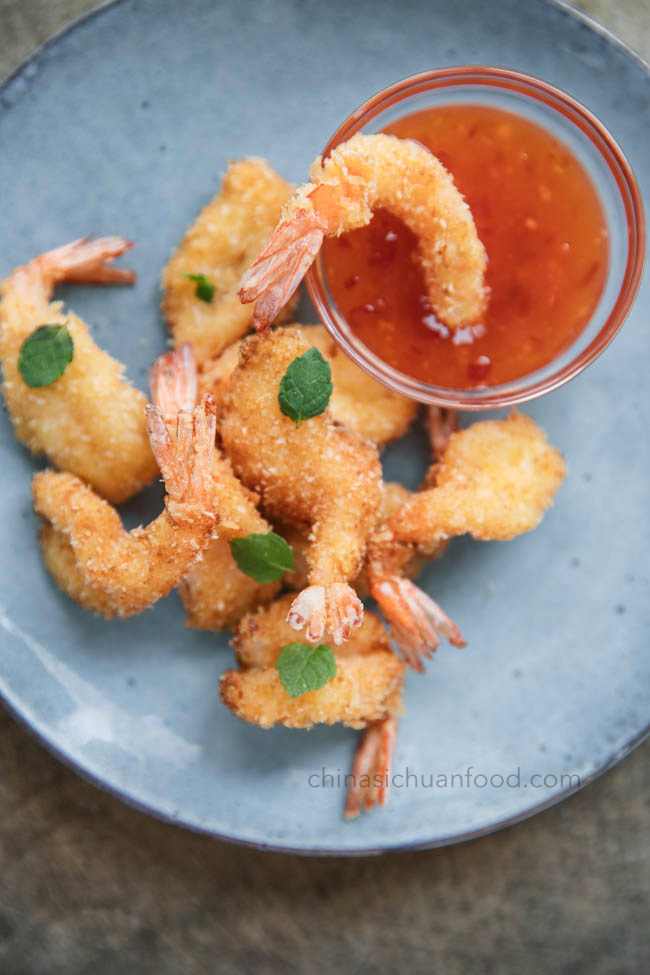 deep-fried coconut shrimp|chinasichuanfood.com