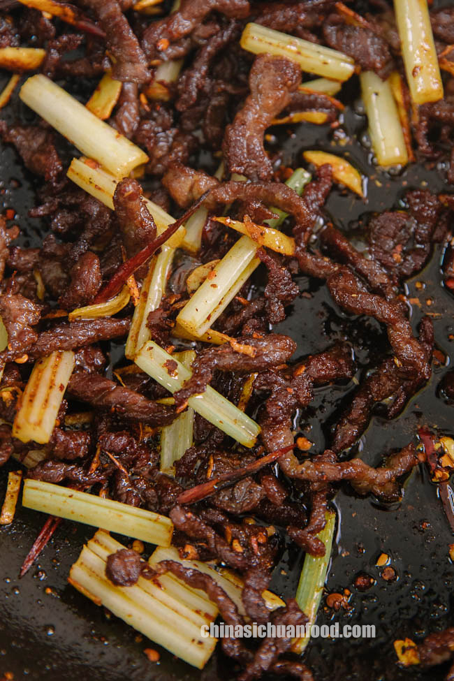 Szechuan dry-fried beef|chinasichuanfood.com