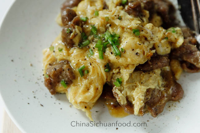 beef with scrambled egg |chinasichuanfood.com
