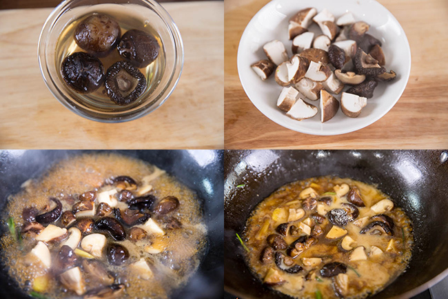 Braised Chinese Mushrooms|chinasichuanfood.com