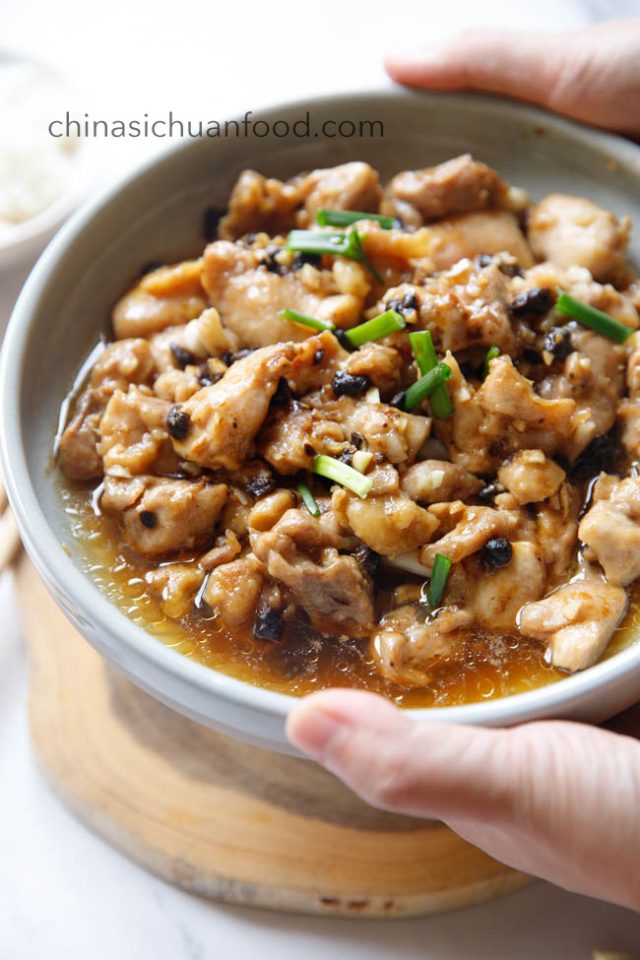 Steamed Chicken with Black Bean Sauce China Sichuan Food