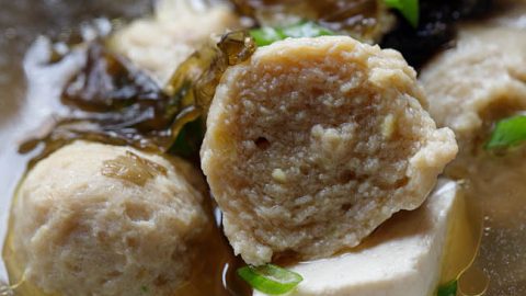 Meatball and Tofu Soup - China Sichuan Food