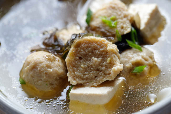Tofu and Meatball soup|chinasichuanfood.com