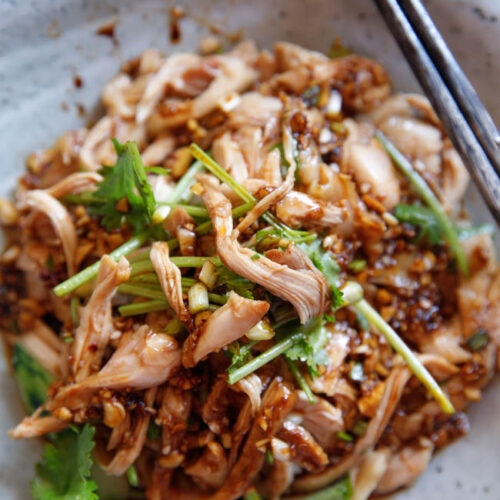 Shredded Chicken in Garlic Sauce - China Sichuan Food