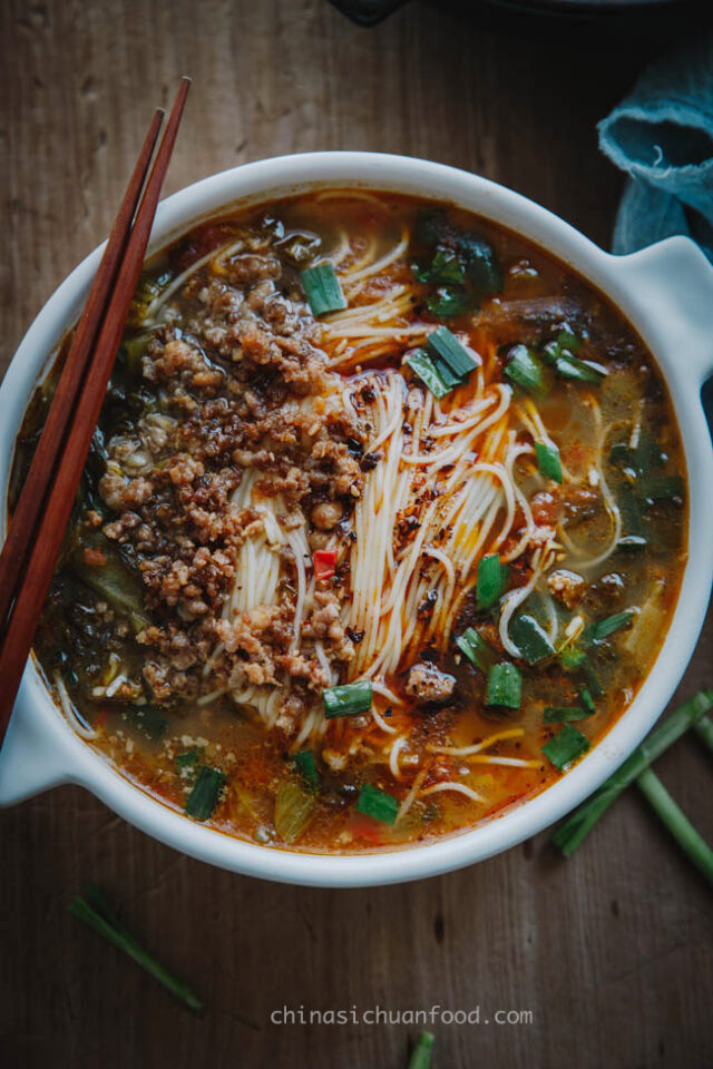 Yunnan Rice Noodles Soup China Sichuan Food