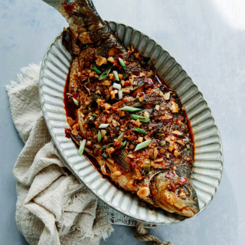 Red Braised Fish China Sichuan Food