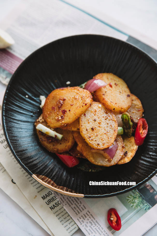 Sichuan style dry pot potatoes|chinasichuanfood.com
