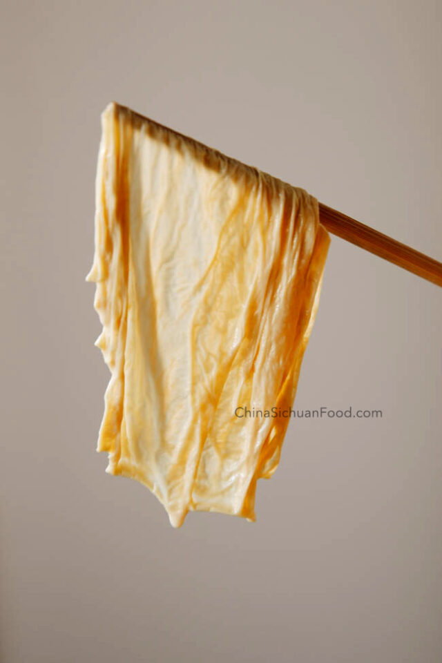 How to Make Tofu Skin China Sichuan Food