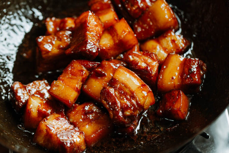 Red Braised Pork Belly —Hong Shao Rou – China Sichuan Food