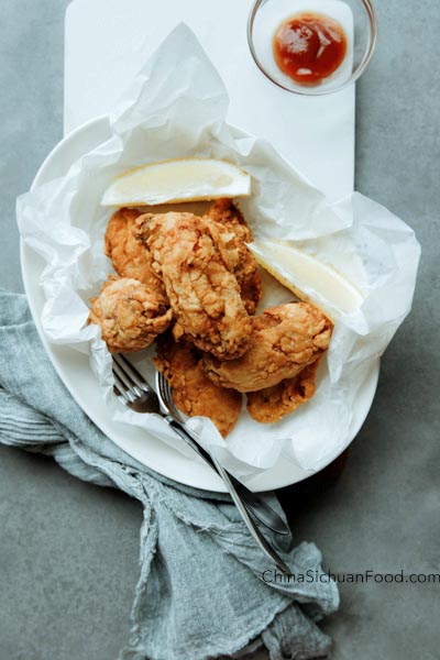 deep fried crispy chicken wings|chinasichuanfood.com