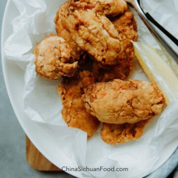 alitas de pollo crujientes y fritas|chinasichuanfood.com