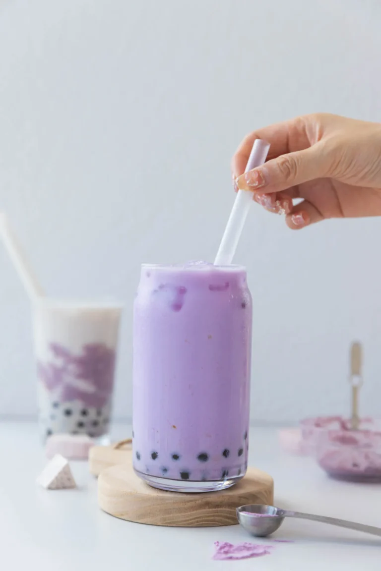Taro milk tea -Taro Boba, dreaming purple boba