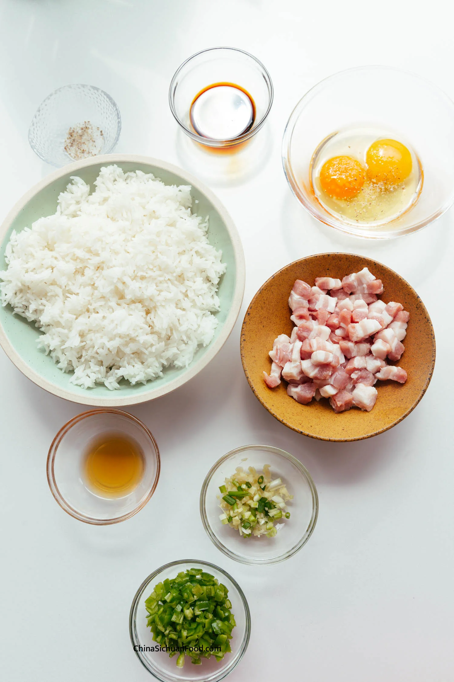 Pork Belly Fried Rice |  kinasechuanfood.com